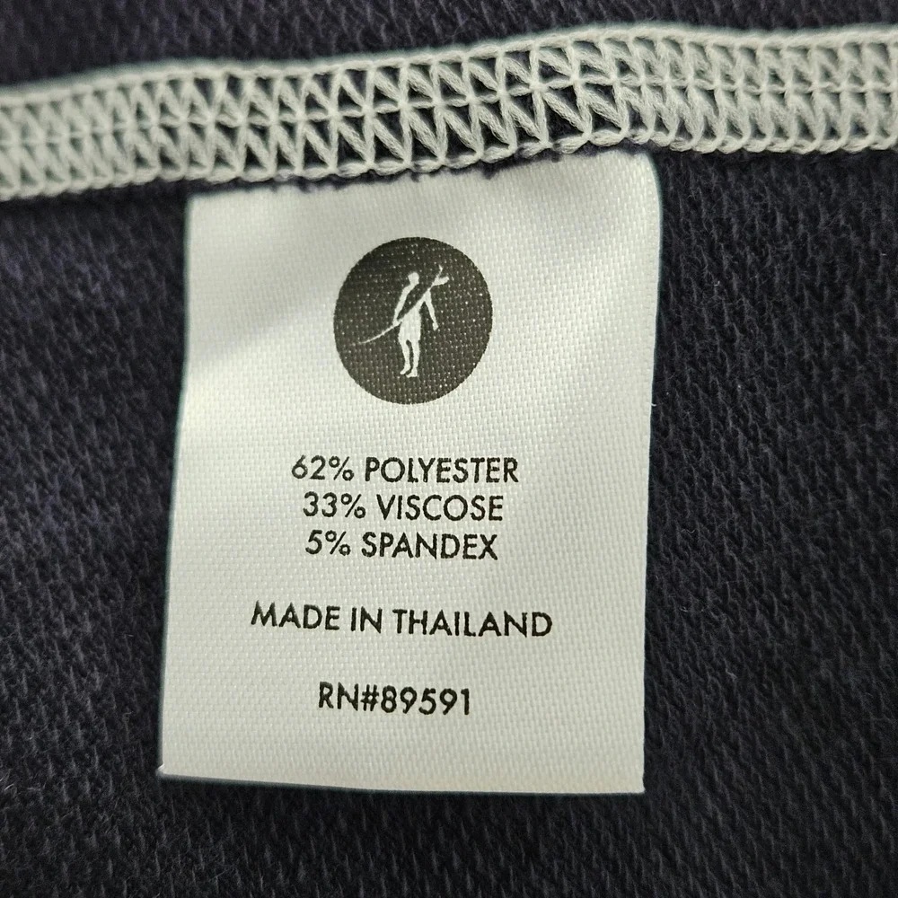 NWT Toes on the Nose Barrel Raglan Half Zip Men L Navy Performance Gorpcore Surf